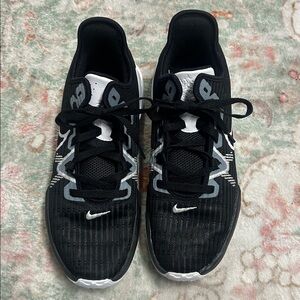 Nike Black and White Athletic Shoes